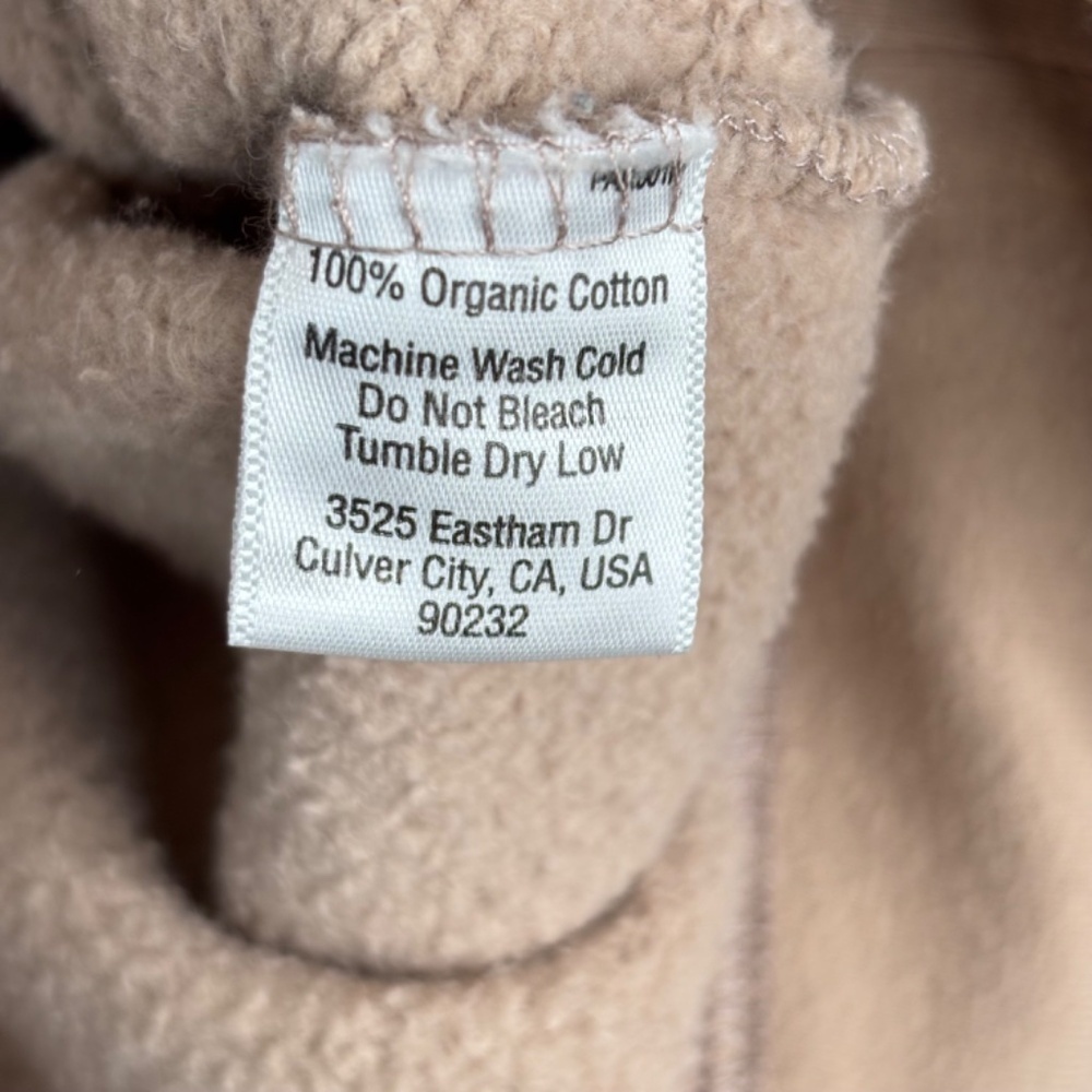 Parachute Crewneck Sweatshirt S 100% Organic Cotton Beige Quiet Luxury USA READ - Picture 8 of 12